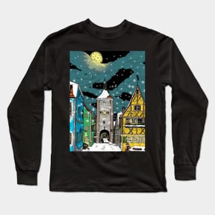 Rothenburg ob der Tauber Germany at Christmas Long Sleeve T-Shirt